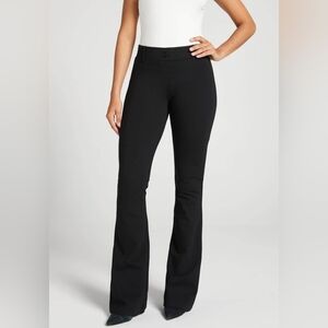 Betabrand Classic Dress Pant Yoga Pant Bootcut in Black